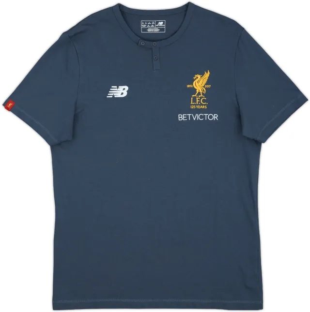 2017-18 Liverpool New Balance Polo Shirt - 9/10 - (L)