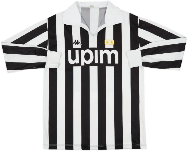 1989-90 Juventus Basic Home L/S Shirt #11 - 7/10 - (L)