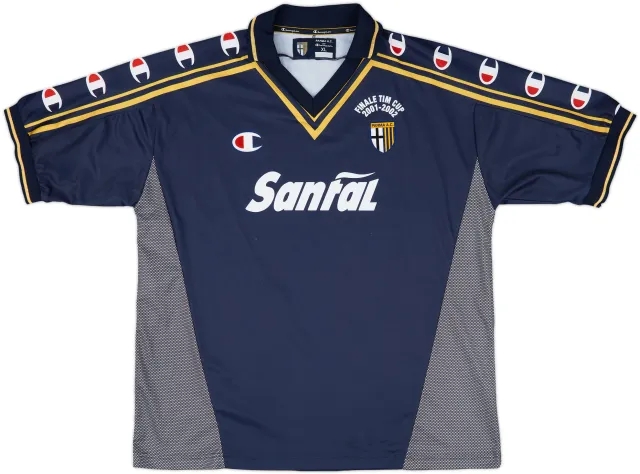 2001-02 Parma 'Signed' Finale TIM Cup Third Shirt - 9/10 - (XL)