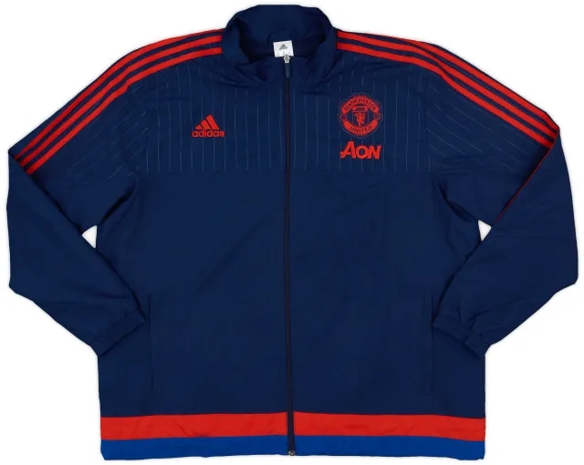 2015-16 Manchester United adidas Track Jacket - 9/10 - (XXL)