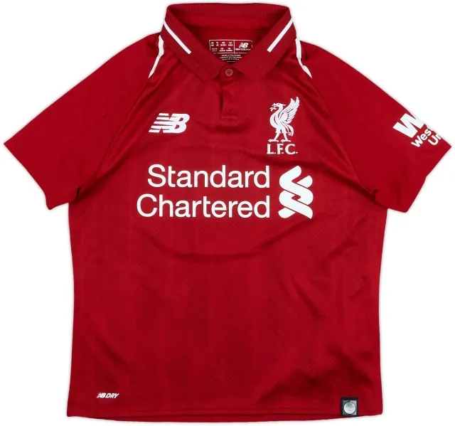 NewBalance Liverpool Boys SS Home Shirt 2018/19