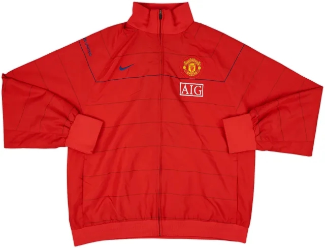 2008-09 Manchester United Nike Track Jacket - 9/10 - (XL)
