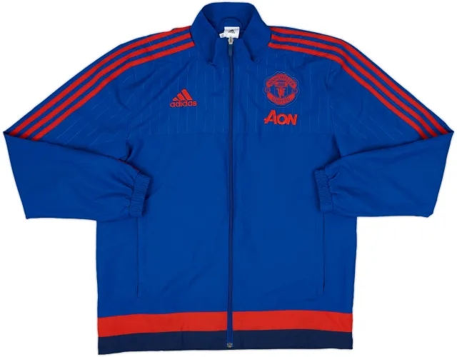 2015-16 Manchester United adidas Track Jacket - 8/10 - (M)