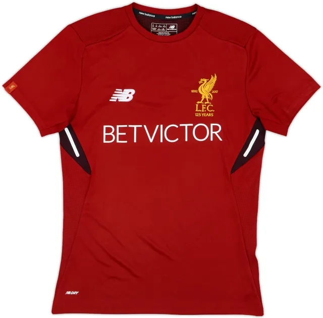 2017-18 Liverpool New Balance Training Shirt - 8/10 - (S)