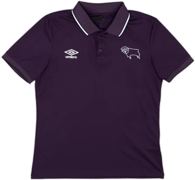 2018-19 Derby County Umbro Polo Shirt - 8/10 - (M)