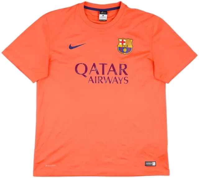Nike Barcelona Boys SS Away Shirt 2014/15