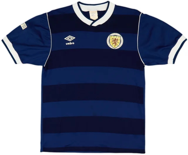 Umbro Scotland Mens SS Home Shirt 1985