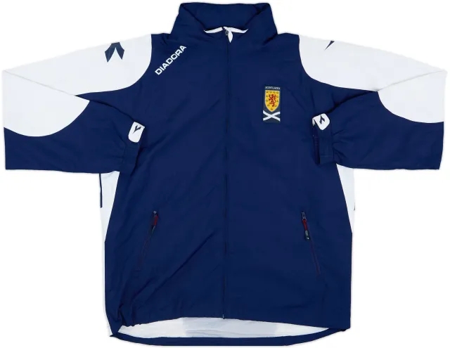 2005-06 Scotland Diadora Rain Jacket - 6/10 - (L)
