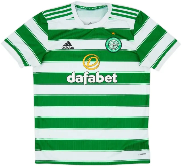 adidas Celtic Mens SS Home Shirt 2021/22