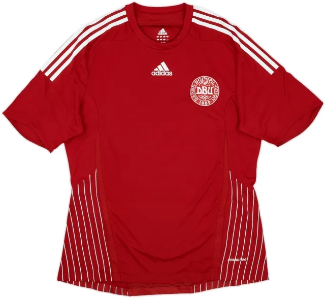 adidas Denmark Mens SS Player Issue Home Shirt 2007