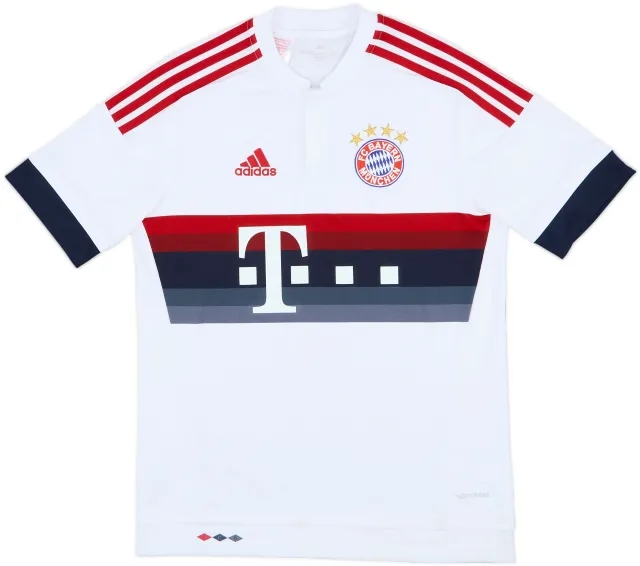 adidas Bayern Munich Boys SS Away Shirt 2015/16