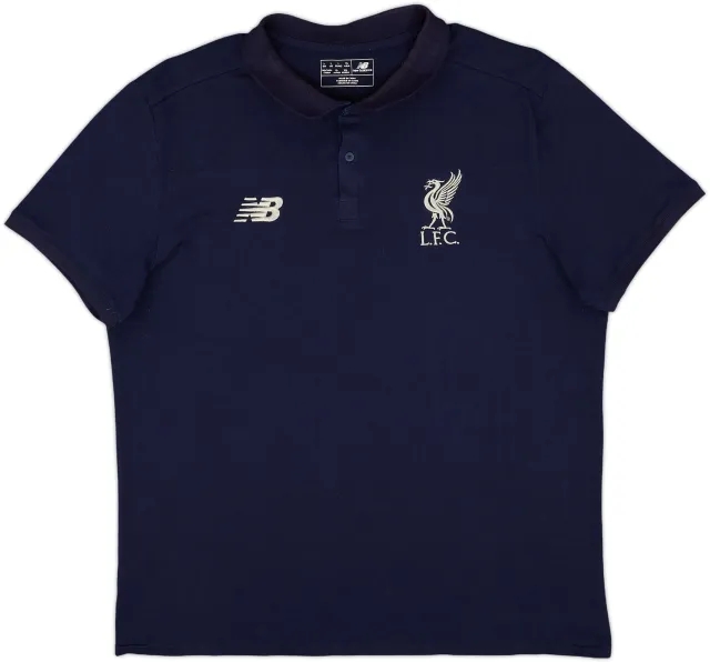 2017-18 Liverpool New Balance Polo Shirt - 9/10 - (L)