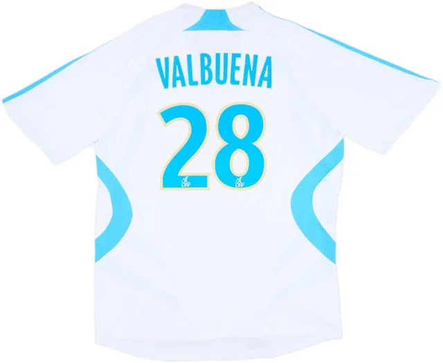 2007-08 Olympique Marseille Home Shirt Valbuena #28 - 7/10 - (L)
