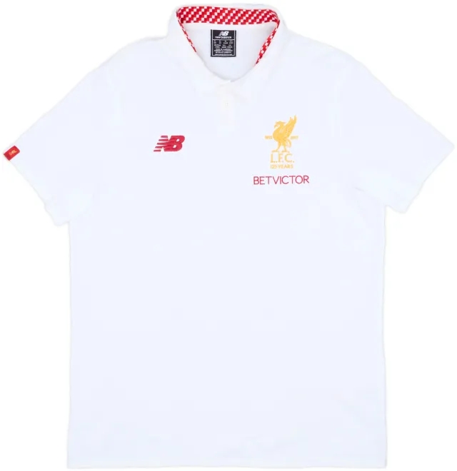2017-18 Liverpool New Balance Polo Shirt - 9/10 - (XL)