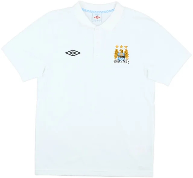 2011-12 Manchester City Umbro Polo Shirt - 9/10 - (M)