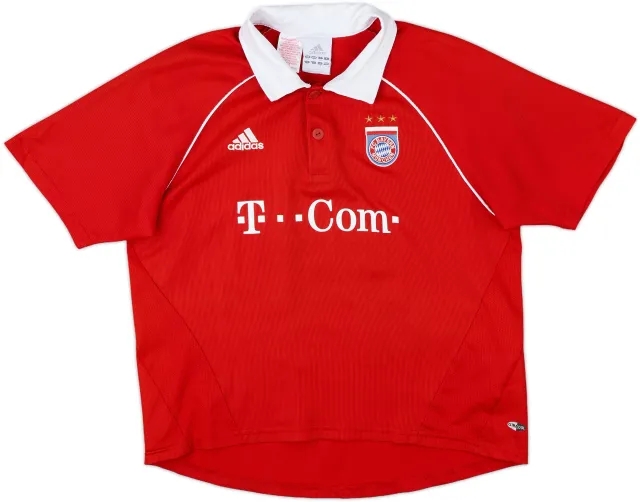 adidas Bayern Munich Boys SS Home Shirt 2005/06