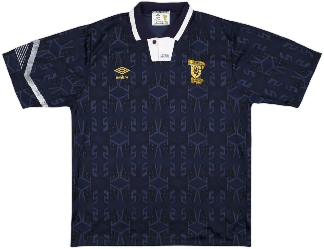 Umbro Scotland Mens SS Home Shirt 1991