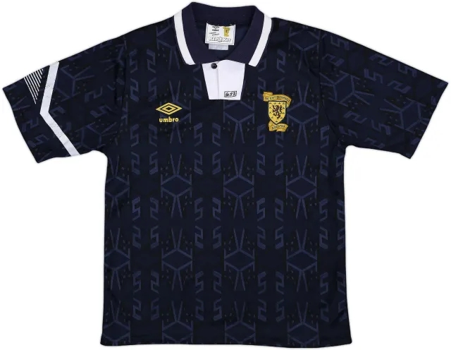 Umbro Scotland Mens SS Home Shirt 1991