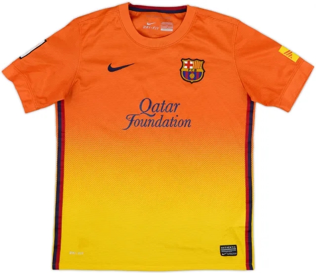Nike Barcelona Boys SS Away Shirt 2012/13