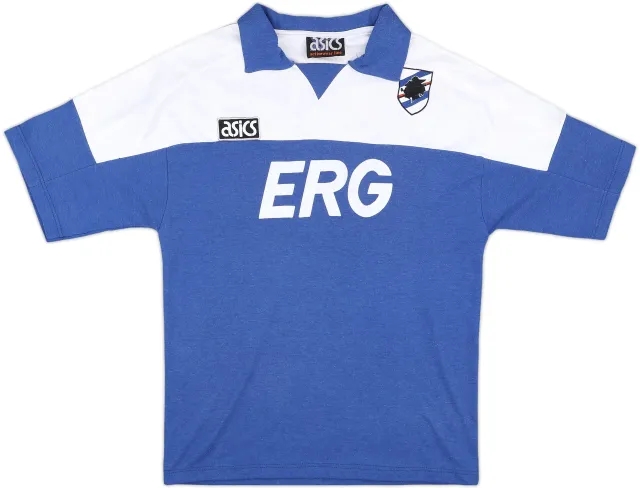 Asics Sampdoria Mens SS Home Shirt 1992/94