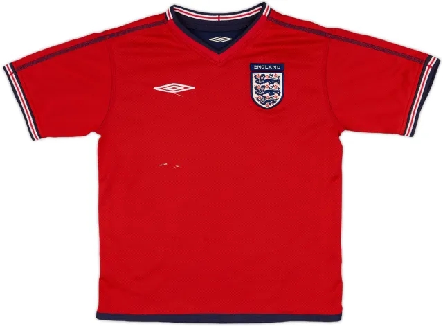 2002-04 England Away Shirt - 7/10 - (M.Boys)