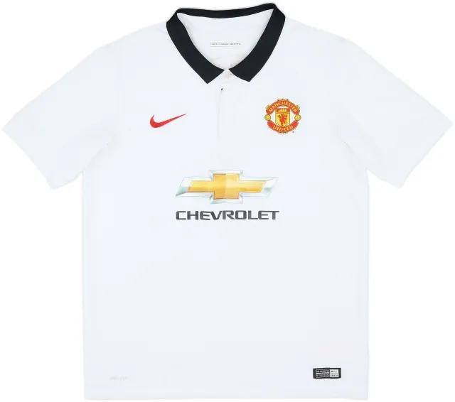 Nike Manchester United Boys SS Away Shirt 2014/15