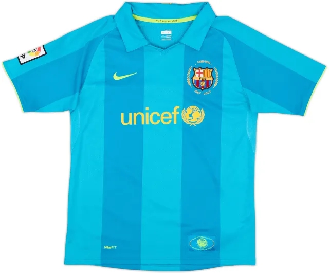 Nike Barcelona Boys SS Away Shirt 2007/09
