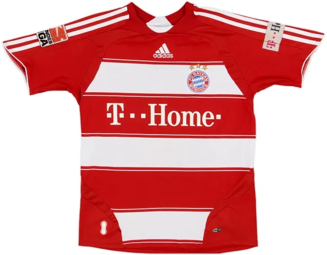 adidas Bayern Munich Boys SS Home Shirt 2007/08