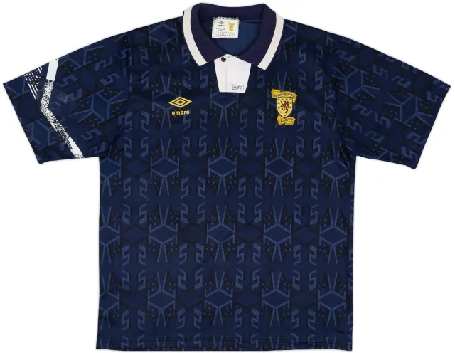 Umbro Scotland Mens SS Home Shirt 1991