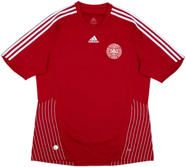 adidas Denmark Mens SS Home Shirt 2007