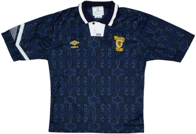 Umbro Scotland Mens SS Home Shirt 1991
