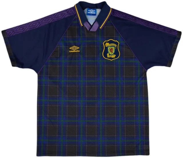 Umbro Scotland Mens SS Home Shirt 1994
