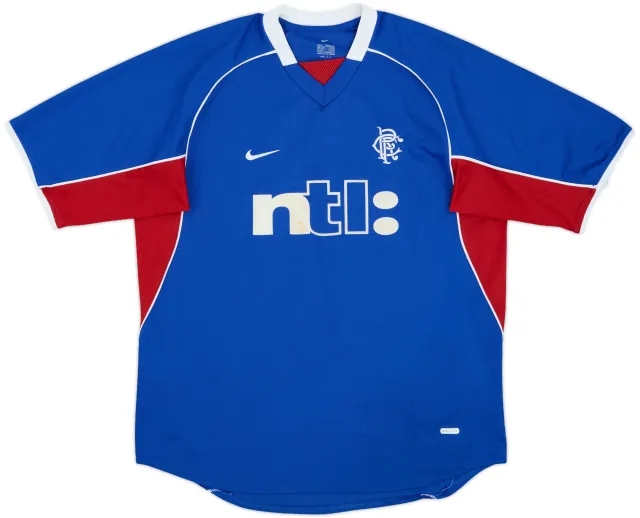 Nike Rangers Mens SS Home Shirt 2001/02