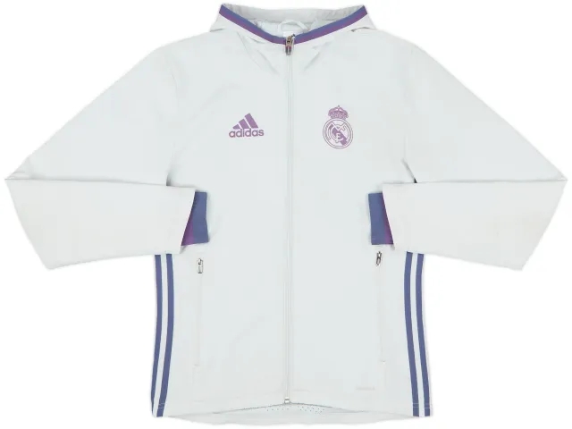 2016-17 Real Madrid adidas Hooded Track Jacket - 6/10 - (XS)
