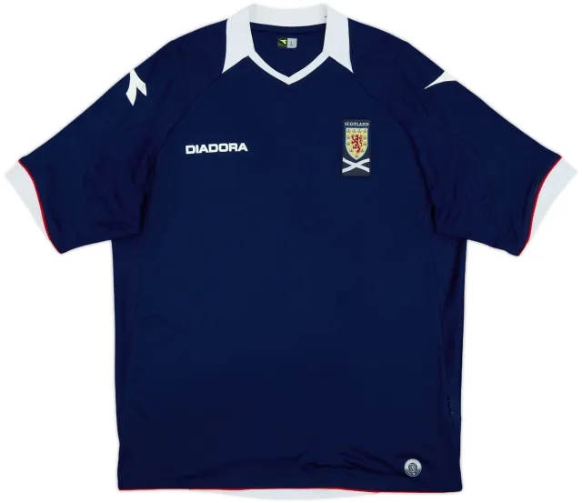 Diadora Scotland Mens SS Home Shirt 2008
