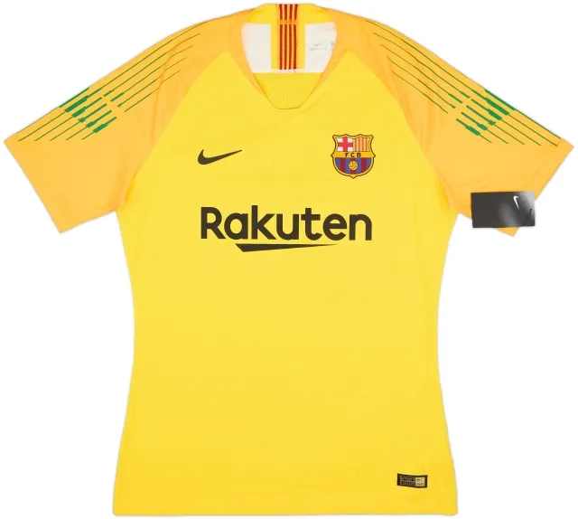 Nike Barcelona Mens SS Goalkeeper Player Issue Home Shirt 2018/19