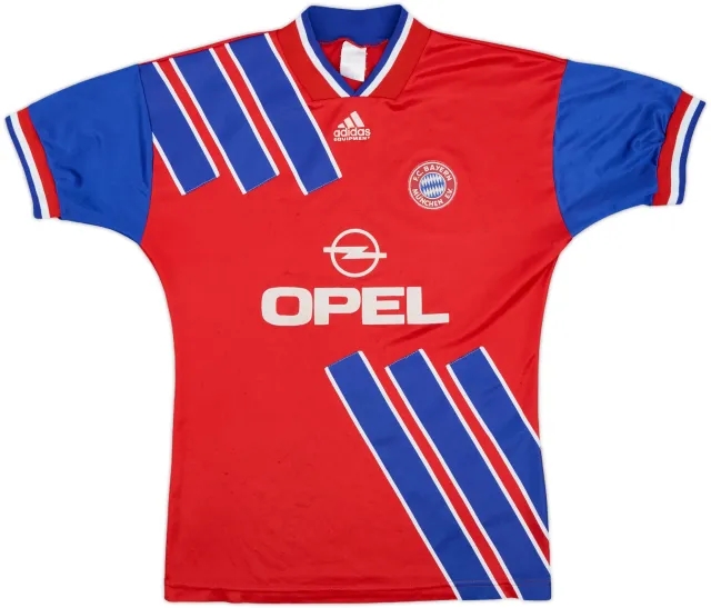 adidas Bayern Munich Mens SS Home Shirt 1993/95
