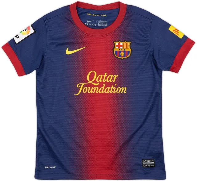 Nike Barcelona Boys SS Home Shirt 2012/13