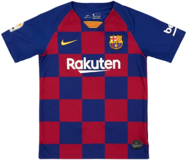 Nike Barcelona Boys SS Home Shirt 2019/20