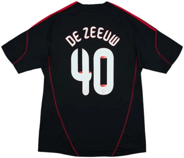 2009-10 Ajax Away Shirt de Zeeuw #40 - 8/10 - (L)