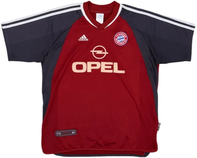 adidas Bayern Munich Boys SS Home Shirt 2001/02
