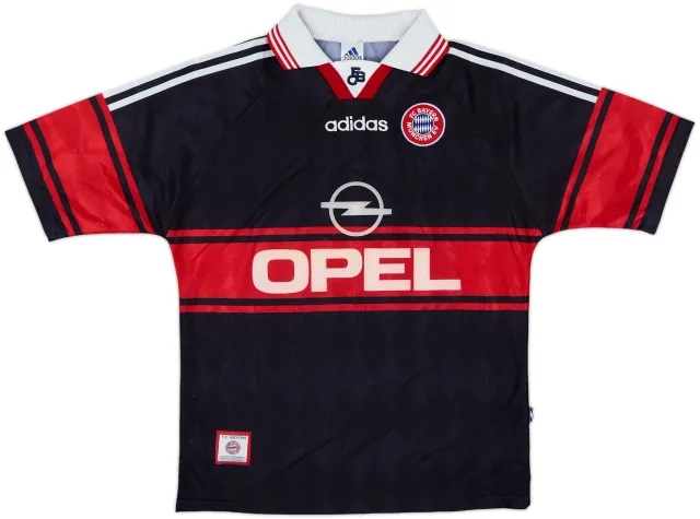 adidas Bayern Munich Boys SS Home Shirt 1997/99