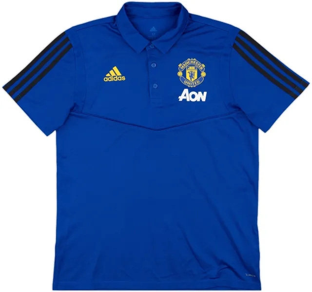 2019-20 Manchester United adidas Polo Shirt - 9/10 - (M)