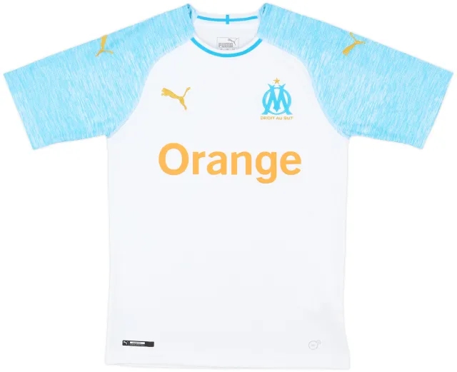 2018-19 Olympique Marseille Home Shirt - 7/10 - (XS)