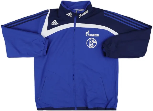 2007-08 Schalke adidas Track Jacket - 8/10 - (XL)
