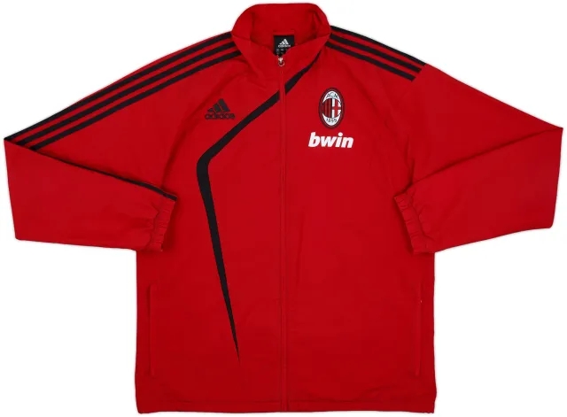 2009-10 AC Milan adidas Track Jacket - 9/10 - (L)