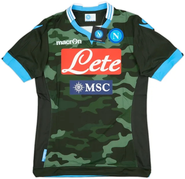 Macron Napoli Mens SS Away Shirt 2013/14