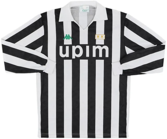 1991-92 Juventus Home L/S Shirt - 9/10 - (L)