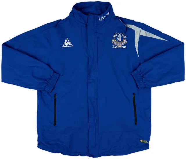 2011-12 Everton Le Coq Sportif Hooded Rain Jacket - 8/10 - (L)