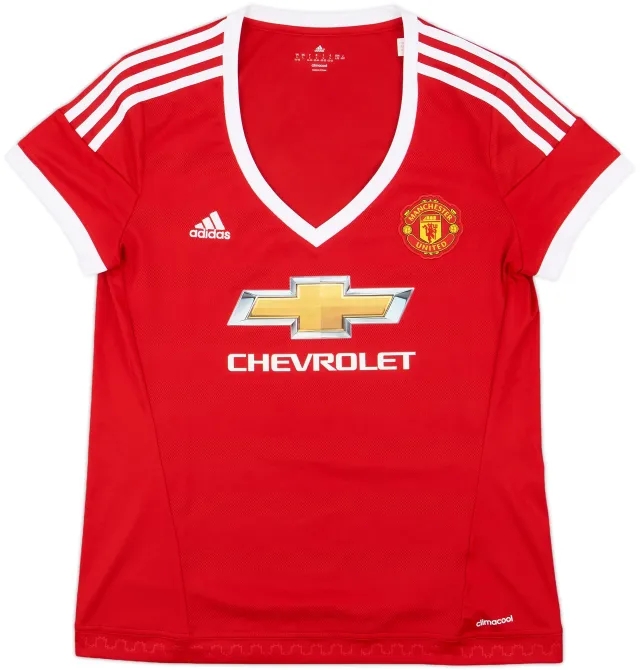 adidas Manchester United Womens SS Home Shirt 2015/16
